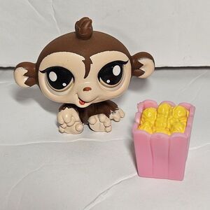 ✨️4/$12✨️ MONKEY #G7 #85 - Authentic Littlest Pet Shop - Hasbro LPS - W‎ POPCORN